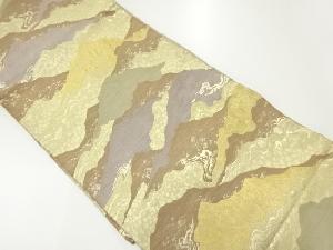 アンティーク　山並み模様織出し袋帯（材料）